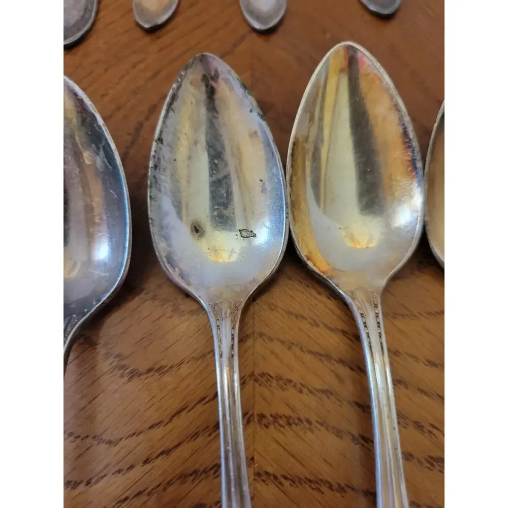 24 PCS Silverplate SHERATON 1910 Community Plate‎ Unpolished Forks Spoons